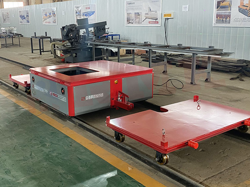 Casting Kev Lag Luam Rail Tsheb Laij Teb Rgv Trolley