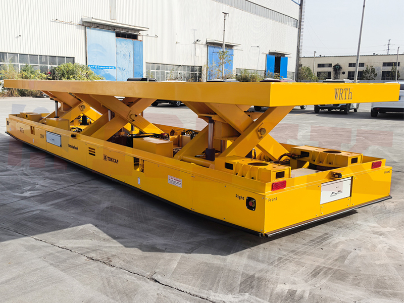 16 Ton Ob Qho Scissor Sib Npaug Lifting Omniwheel Hloov Cav